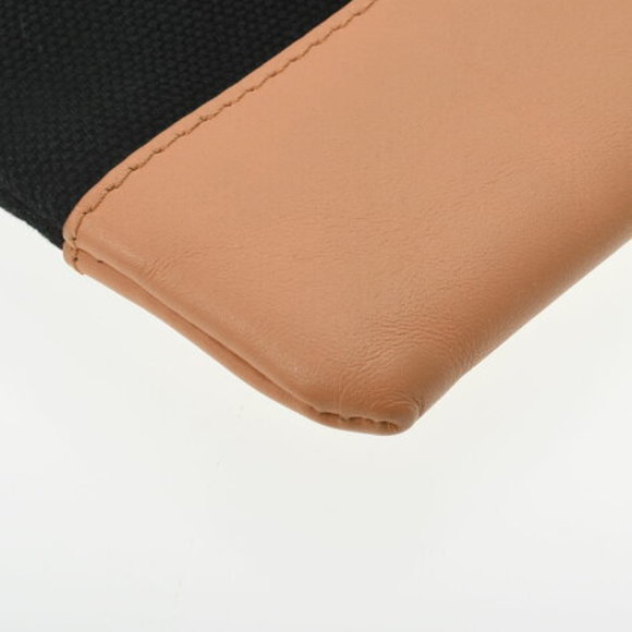 BALENCIAGA Navy Blue Clip White Clutch Bag - Picture 6 of 12